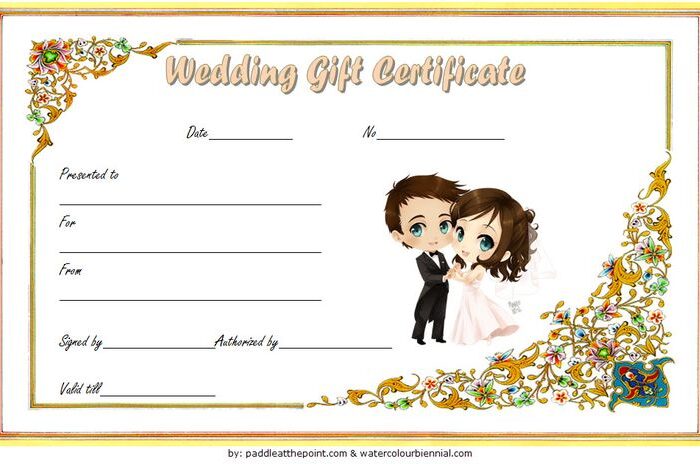 couple-cute-colorful-Printable Wedding Gift Certificate